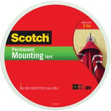 3m MMM 110LONG Scotch 34w Mounting Tape - 29.17 Ft Length X 0.75 Width