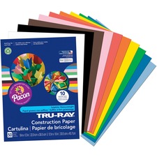 Pacon PAC 103031 Tru-ray Construction Paper - 12width X 9length - 50  