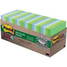 3m MMM 65424SSTCP Post-itreg; Super Sticky Notes Cabinet Pack - Bora B