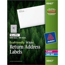 Avery AVE 48467 Averyreg; Ecofriendly Address Label - Water Based Adhe