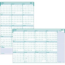 House HOD 392 Express Track Yearly Laminated Planner - Julian Dates - 