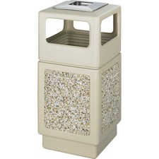 Safco SAF 9473TN Safco Plasticstone Aggregate Receptacles - 38 Gal Cap