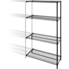 Lorell LLR 69142 Industrial Adjustable Wire Shelving Add-on-unit - 36 