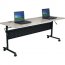 Lorell LLR 60672 Flipper Training Table - Silver Rectangle Top - 60 Ta