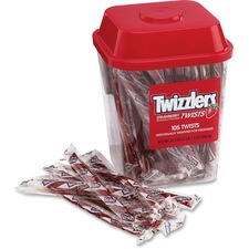 The HRS 51902 Twizzlers Hershey Co. Strawberry Candy Twists - 2.08 Lb 