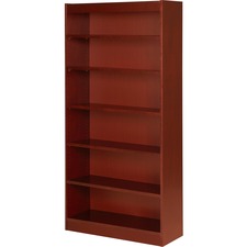 Lorell LLR 89054 Six Shelf Panel Bookcase - 36 X 12 X 72 X 0.8 - 6 She