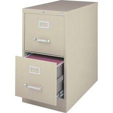 Lorell LLR 60660 Vertical File Cabinet - 2-drawer - 18 X 26.5 X 28.4 -