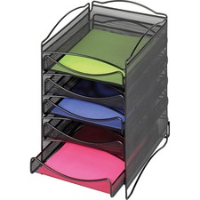 Safco SAF 9432BL Safco 5-compartment Mesh Desktop Organzier - Compartm