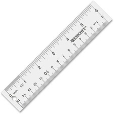 Acme ACM 10561 Westcott See-through Acrylic Rulers - 6 Length 1 Width 