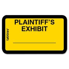 Tabbies TAB 58094 Plaintiff's Exhibit Legal File Labels - 1 58 X 1 Len