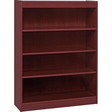 Lorell LLR 60072 Panel End Hardwood Veneer Bookcase - 36 X 12 X 48 - 4