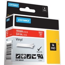 Newell DYM 1805422 Dymo Colored 34 Vinyl Label Tape - 34 Width - Perma