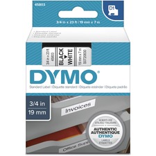 Newell DYM 45803 Dymo D1 Electronic Tape Cartridge - 34 Width - Therma