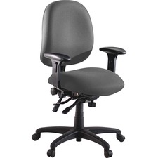 Lorell LLR 60535 High Performance Task Chair - Gray Seat - Gray Back -