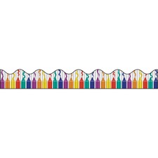 Pacon PAC 37690 Bordette Designs Decorative Border - Crayon Design - 2