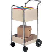 Fellowes FEL 40924 Steel Mini Mail Cart - 200 Lb Capacity - 4 Casters 