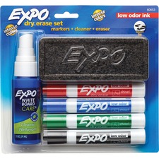 Newell SAN 80653 Expo Low-odor Dry-erase Set - Chisel Marker Point Sty