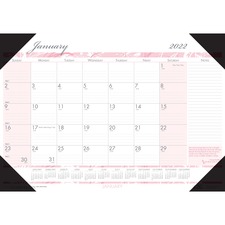 House HOD 1466 Breast Cancer Awareness Compact Desk Pad - Julian Dates