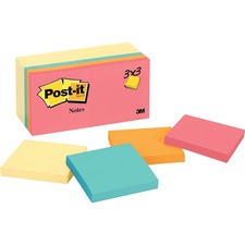 3m MMM 65414YWM Post-itreg; Notes Notepads - Canary Yellow And Cape To