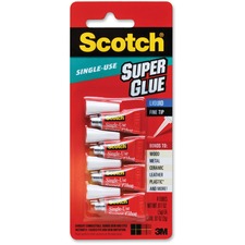 3m MMM AD114 Scotch Super Glue Liquid - 0.05 Grams Single-use Tubes - 