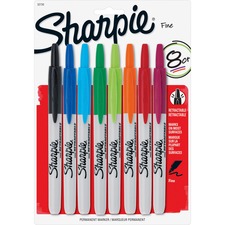 Newell SAN 32730PP Sharpie Retractable Permanent Markers - Fine Marker