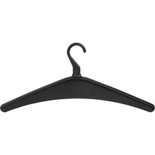 Lorell LLR 01065 Plastic Garment Hangers - 1 Hooks - 7 Size - For Garm