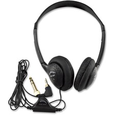 Amplivox APL SL1006 Sl1006 Deluxe Headphone - Stereo - Black - Mini-ph