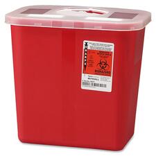 Covidien CVD SRRO100970 Sharps 2 Gallon Container With Rotor Lid - 2 G