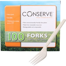 Baumgartens BAU 10231 Conserve Disposable Fork - 100box - Disposable -