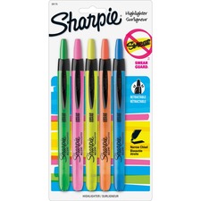 Newell SAN 28175PP Sharpie Smear Guard Retractable Highlighters - Chis