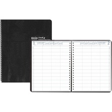 House HOD 28202 4-person Embossed Cover Daily Appointment Book - Julia