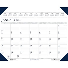 House HOD 180HD Eco-friendly Executive Calendar Desk Pad - Julian Date