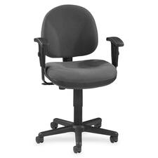 Lorell LLR 80005 Millenia Pneumatic Adjustable Task Chair - Gray Seat 