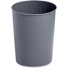 Safco SAF 9604CH Safco Fire-safe Steel Round Wastebasket - 5.88 Gal Ca