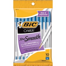 Bic BIC MSP101BE Classic Cristal Ballpoint Pens - Medium Pen Point - B