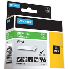 Newell DYM 1805420 Dymo Colored 34 Vinyl Label Tape - 34 Width - Perma