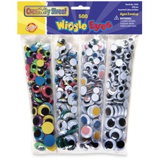 Pacon PAC 3435 Creativity Street Wiggle Eyes Assortment - Craft - 500 