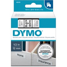 Newell DYM 45013 Dymo D1 Electronic Tape Cartridge - 12 Width - Therma