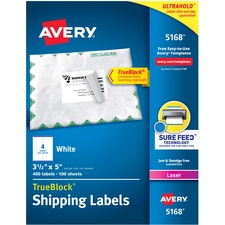 Avery 05168 Averyreg; Easy Peel White Shipping Labels - Permanent Adhe