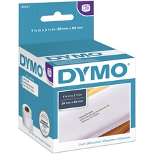 Newell DYM 30251 Dymo White Address Labels - 3 12 Width X 1 18 Length 