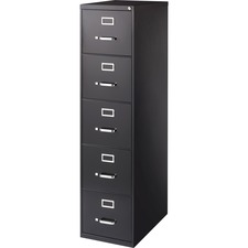 Lorell LLR 48498 Commercial Grade Vertical File Cabinet - 5-drawer - 1