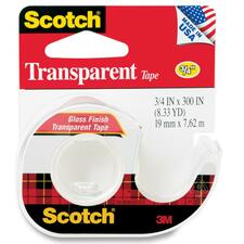 3m MMM 157S Scotch Gloss Finish Transparent Tape - 25 Ft Length X 0.75