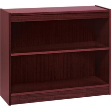 Lorell LLR 60070 Panel End Hardwood Veneer Bookcase - 36 X 12 X 30 - 2