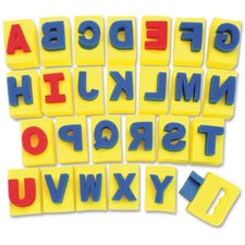 Pacon PAC 9087 Creativity Street Alphabet Paint Handle Sponges - Washa