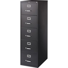 Lorell LLR 48501 Commercial Grade Vertical File Cabinet - 5-drawer - 1