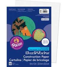 Pacon PAC 8703 Sunworks Construction Paper - 12width X 9length - 50  P