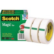 3m MMM 810723PK Scotch Magic Tape - 72 Yd Length X 1 Width - 3 Core - 