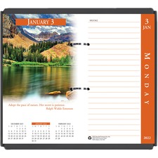 House HOD 417 Earthscapes 17-base Desk Calendar Refill - Julian Dates 