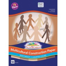 Pacon PAC 9509 Sunworks Multicultural Construction Paper - Art, Craft 