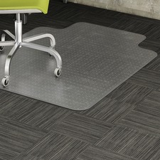 Lorell LLR 69159 Wide Lip Low-pile Chairmat - Carpeted Floor - 60 Leng